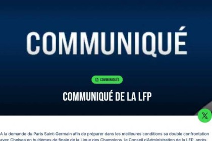 法甲官方宣布争冠大战延期 大巴黎欧冠优先致两队仅差1分悬念加剧